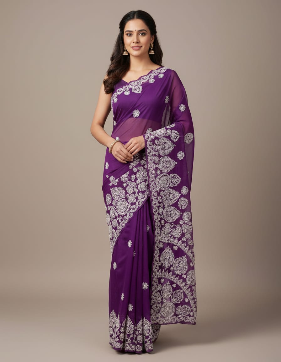 COTTON THREAD SAREE