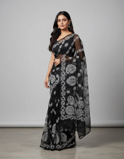 COTTON THREAD SAREE