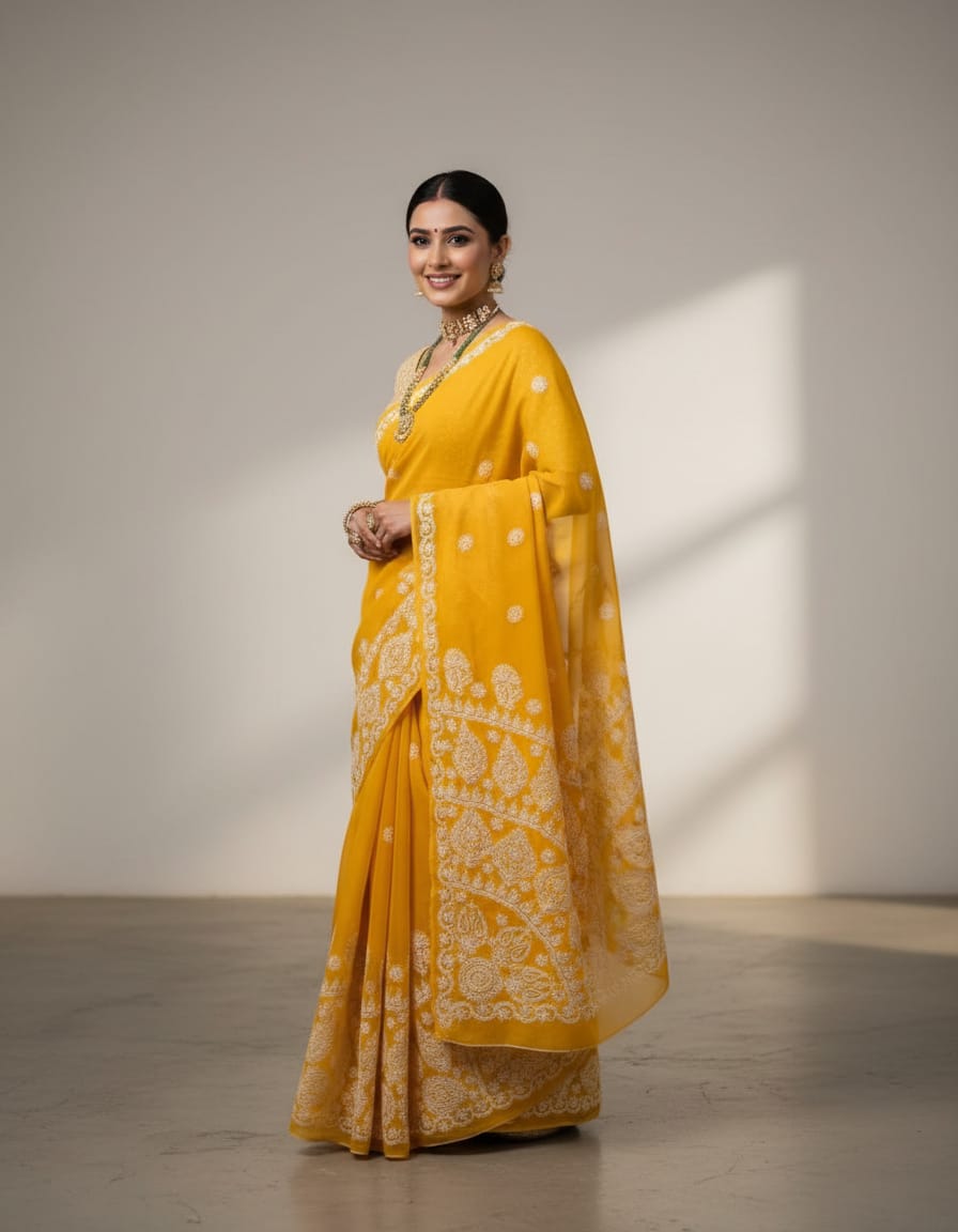 COTTON THREAD SAREE