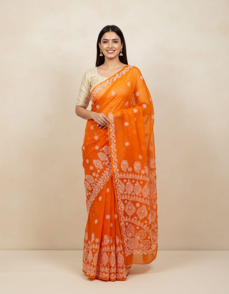 COTTON THREAD SAREE