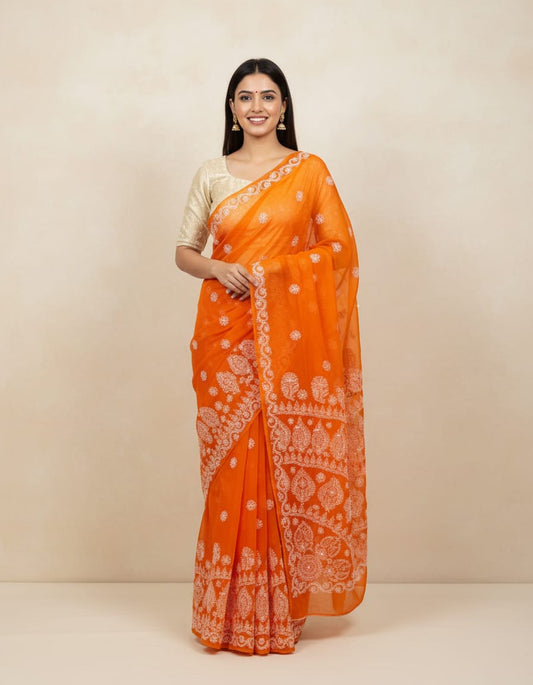 COTTON THREAD SAREE