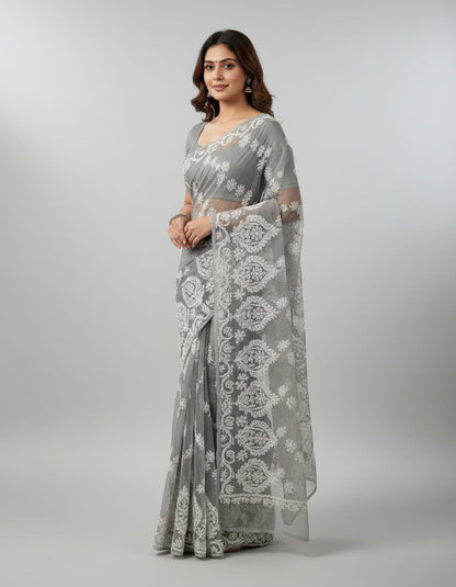 COTTON THREAD SAREE