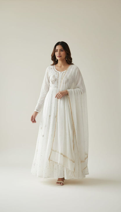 PARTY WEAR GOWN (UNSTITCHED)