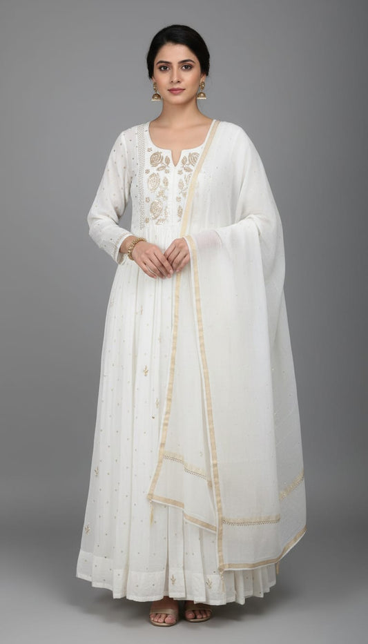 PARTY WEAR GOWN (UNSTITCHED)