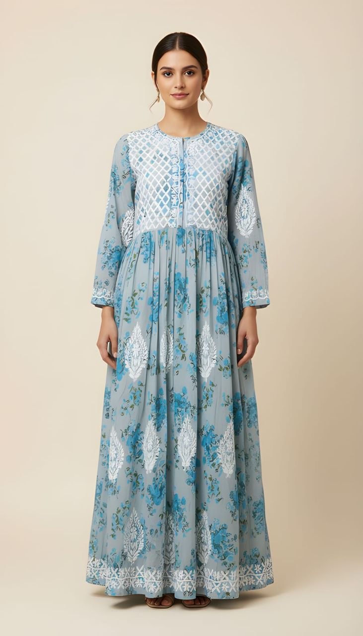 Printed Gown