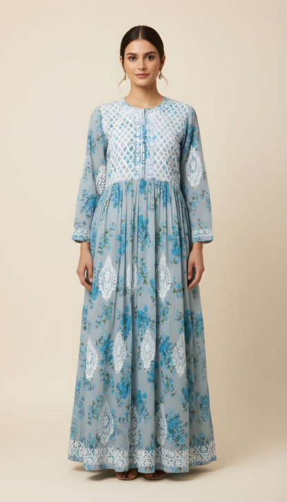 Printed Gown