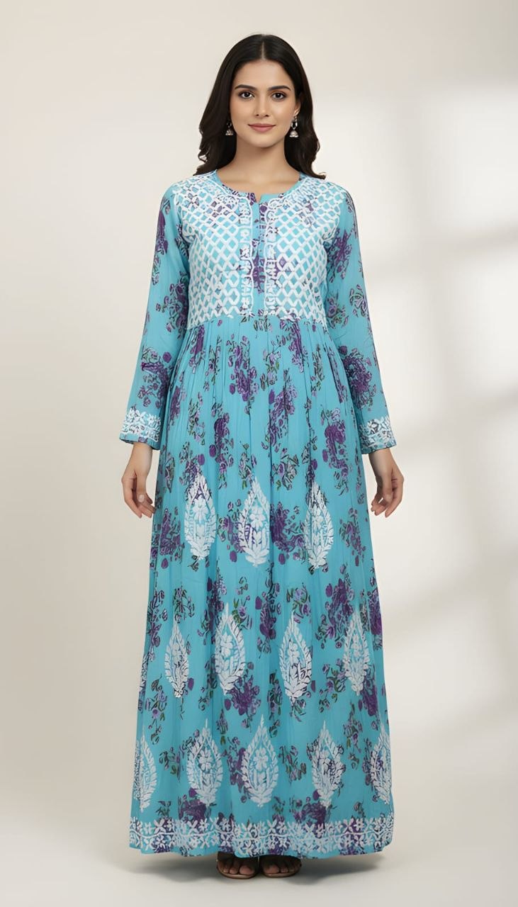 Printed Gown