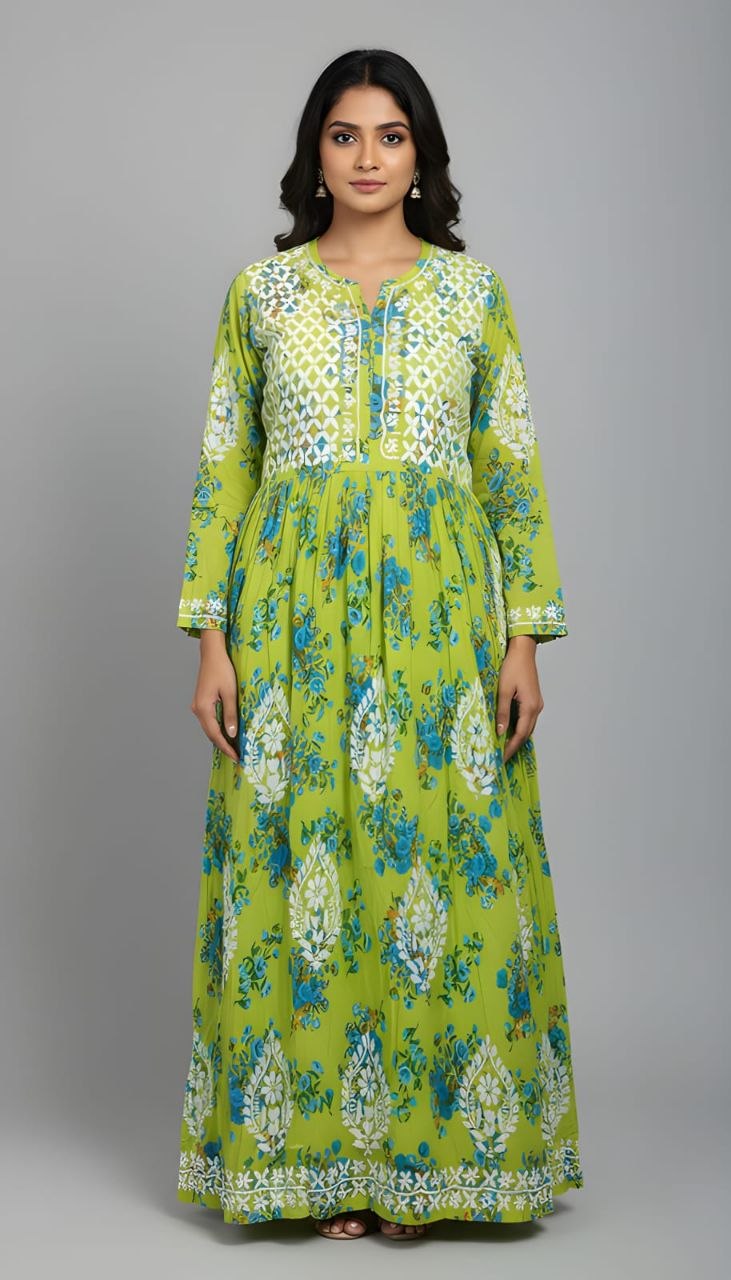 Printed Gown