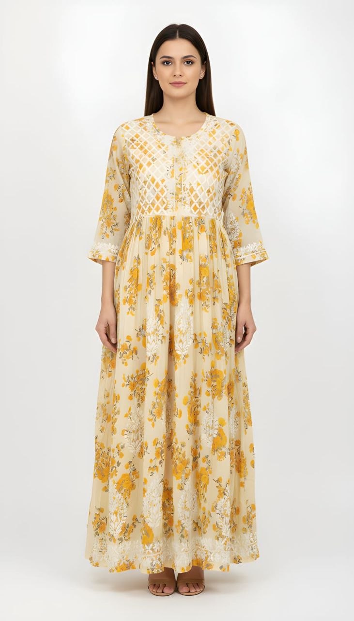 Printed Gown