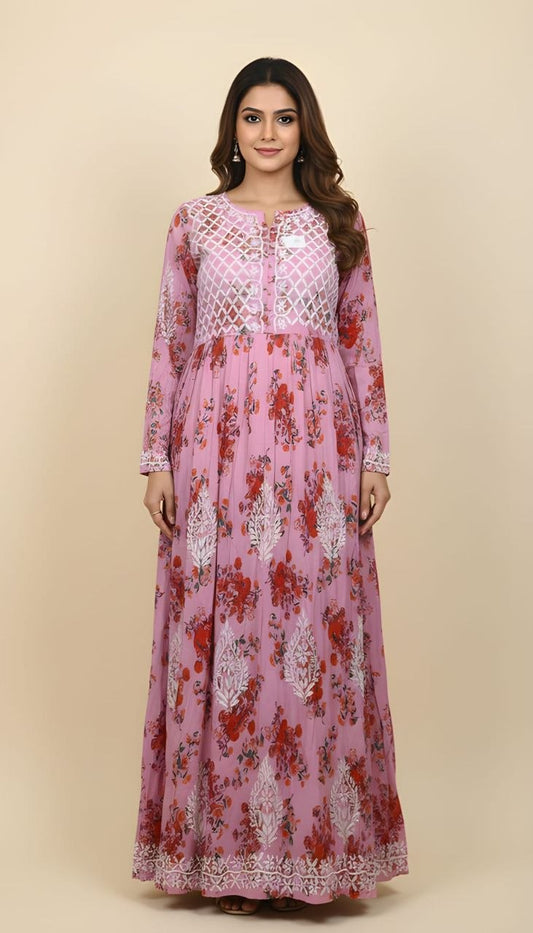 Printed Gown